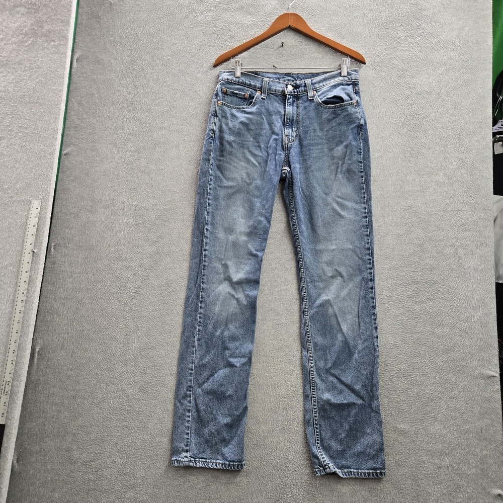 Levi's 514 Men Jeans 32X34 Blue Denim Straight Fit 31" Inseam